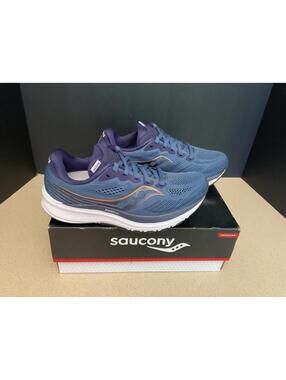 New! Womens Saucony Ride 14 Midnight/Copper Running Shoes. Size 7. Awesome!